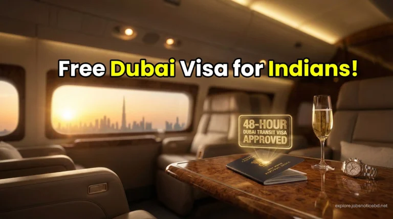 An approved 48-hour Dubai transit visa shown on a premium Indian passport.